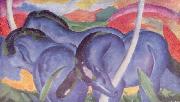 Franz Marc, Die groben blauen Pferde